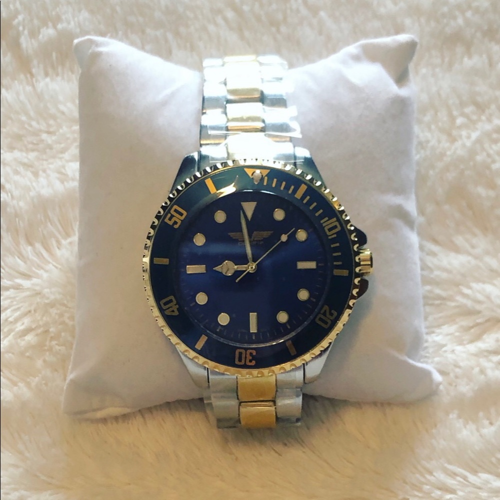 Men’s Deporte Blue, Silver, & Gold Watch